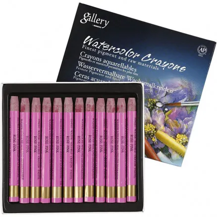 Gallery Akvarel, frisk pink (316), L: 9,3 cm, 12 stk./ 1 pk.